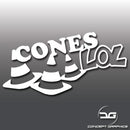 Cones LOL Funny Car Vinyl Decal Sticker