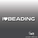 I Love Beading Car Detailing/Valeting Vinyl Decal