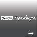 Mini Cooper S R53 Supercharged Signature Vinyl Decal Sticker