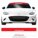 Mazda Mx5 Nd Mk Sunstrip Windscreen Banner Sticker