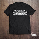 Japanese Rising Sun Kanji Drifting Car T-Shirt White Print