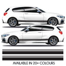 2x Universal Car Side Stripe Vinyl Decal Sticker Graphics Kit