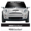 Mini Cooper S One JCW R53 Supercharged Sunstrip Windscreen Banner