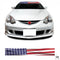 American Flag USA Sunstrip V8 Muscle Car Route 66 Windscreen Banner Fits Mustang