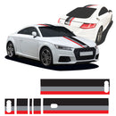 Full Over the top Sport Stripes Kit Exact Fit Air Release Vinyl fits Audi TT mk3