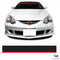 Black Red Universal JDM Drift Modified Car Windscreen Sunstrip Sticker Banner