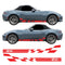 Checkered Sill Side Stripe Decal Graphics Kit Air Release Vinyl Fit Mazda MX5 ND
