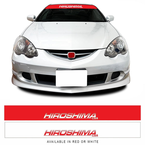 Hiroshima Japanese JDM Turbo Race Drift Car Windscreen Sunstrip Banner Sticker