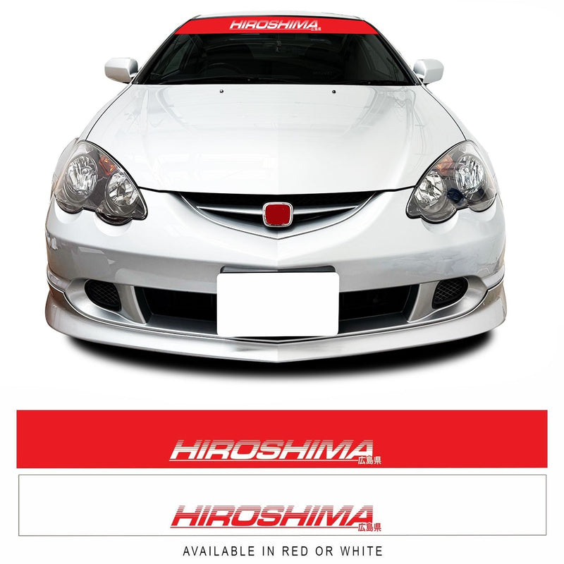 Hiroshima Japanese JDM Turbo Race Drift Car Windscreen Sunstrip Banner Sticker