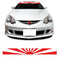 JDM Rising Sun Car Sunstrip Graphic Sticker
