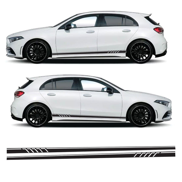 Lower Side Stripes Decal Air Release Vinyl Fit Mercedes A Class W177 A35 A45