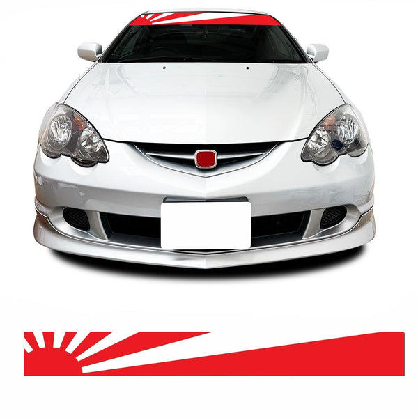 Rising Sun Flag JDM Japanese Car Windscreen Banner Sunstrip Vinyl Decal Sticker