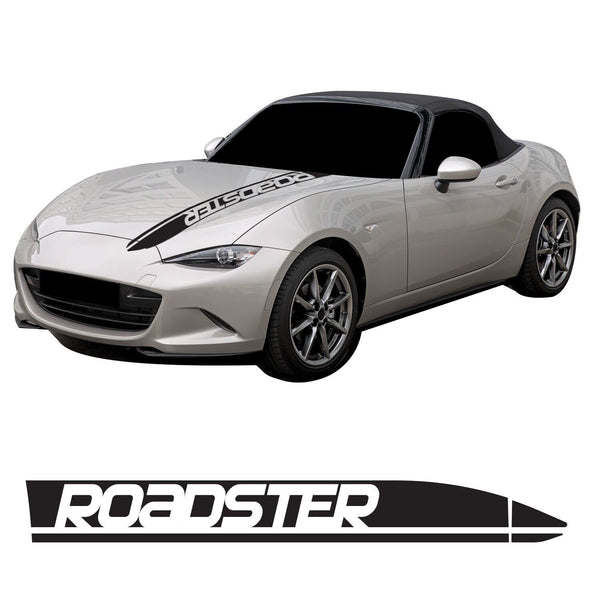 Roadster Bonnet Stripe Decal Graphics Kit Air Release Vinyl Fit Mazda MX5 ND