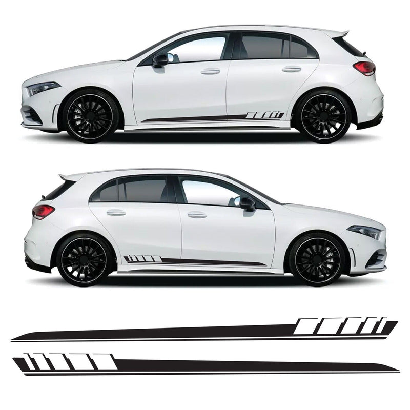 Side Stripes Decal Graphics Air Release Vinyl Fit Mercedes A Class W177 A35 A45