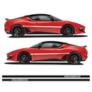 Supercharged Side Stripe Decal Graphics Air Release Vinyl Fits Lotus Evora