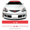Turbo Kanji JDM Sunstrip Japanese Race Drift Car Windscreen Banner Vinyl Sticker