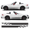 Sport Side Stripe Decal Graphics Kit Air Release Vinyl Fits Abarth 124 Spider