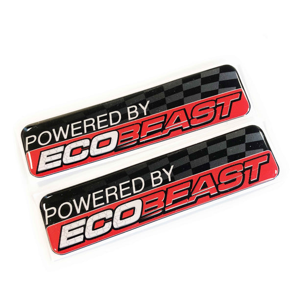Eco Beast 3D Domed Gel Sticker Badges Fits Ford Fiesta Focus ST RS