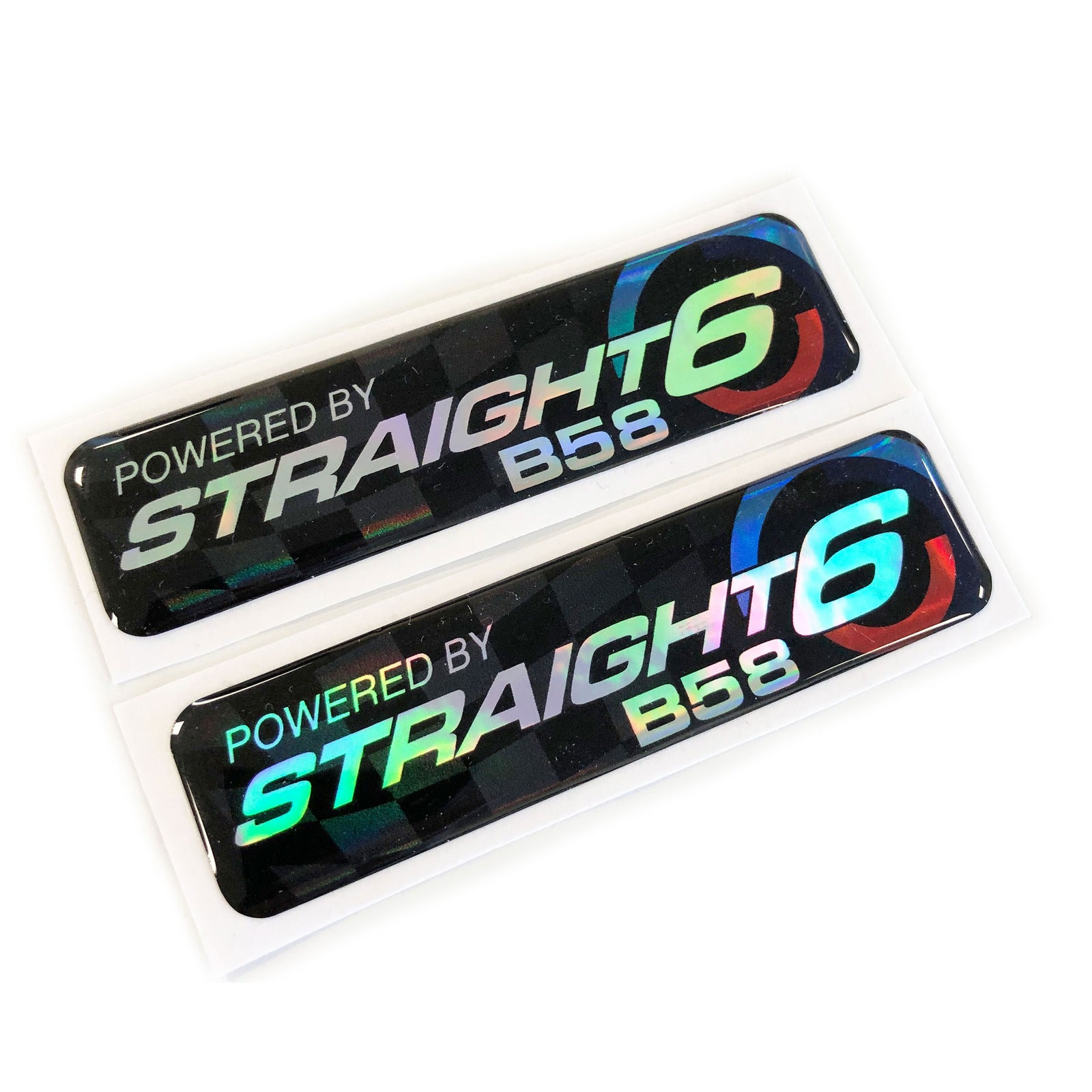 Straight 6 B58 BMW M140i M240i 3D Domed Gel Badges | Concept Graphics