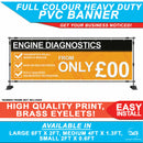 Engine Diagnostics Car Garage PVC Banner 