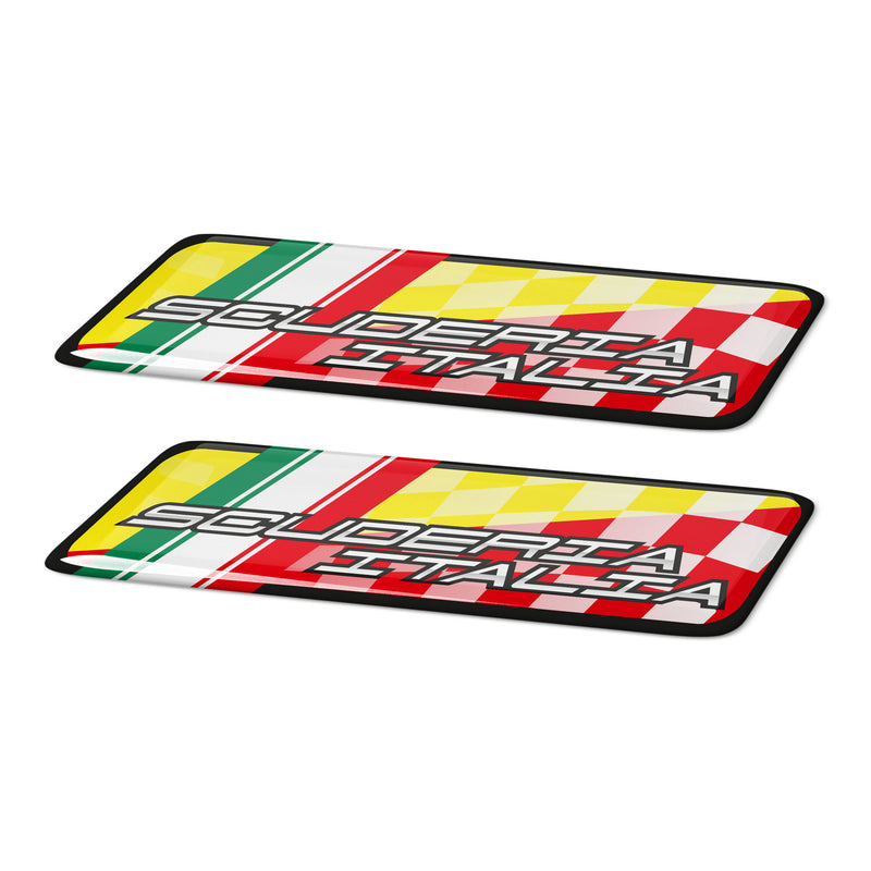 Scuderia Italia Flag 3D Domed Gel Decal Sticker