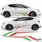 Alfa Romeo Mito Italian Flag Racing Side Stripe Vinyl Sticker Graphics Kit