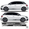 Audi A1 S1 Sport Lower Half Side Stripes Decals