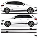 Audi A3 S3 RS3 Body Arrow Racing Side Stripe  8V