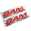 Powered By Bam 20V Turbo 3D Domed Gel Decal Sticker Badges Fits Audi VW A3