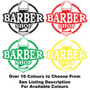 vBarber Shop Pole Personalised Vinyl Decal Sticker Window Wall Door Sign Colour Examples