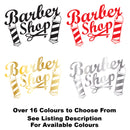 Barber Shop Scissors Vinyl Decal Sticker Sign Colours Example