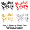 Barber Shop Scissors Vinyl Decal Sticker Sign Colours Example