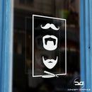 Beards Barber Shop Window Door Vinyl Decal Sticker Sign