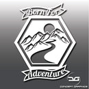 Born For Adventure Camping Car Vinyl Decal Sticker Ideal for Volkswagen Transporters 