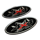 2x 4x4 Edition Off Road Car Chrome 3D Domed Gel Badges