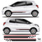 Chequered Racing Low Side Stripe For Citroen C1
