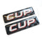 Cup Race Flag 3D Domed Gel Decal Sticker Badges Fits Clio Megane Renault VW