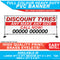 tyre shop personalised sign pvc banner