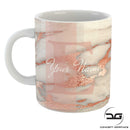 Personalised Marble Effect Custom Name Coffee Mug Cup