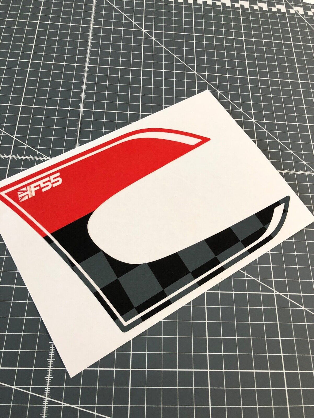 Mini Cooper F55 Union Jack Side Wing Trim Sticker Inlays | Concept Graphics