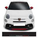 Fiat 500 Racing Italia Windscreen Sunstrip Banner Vinyl Decal Sticker Graphic