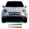 Fiat 500 X 2014 Onwards SUV Italian Flag Bonnet Racing Stripe Vinyl Decal Sticker Graphic