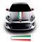 Fiat Punto Evo 2009 Onwards Italian Flag Bonnet Racing Stripe Vinyl Decal Sticker Graphic
