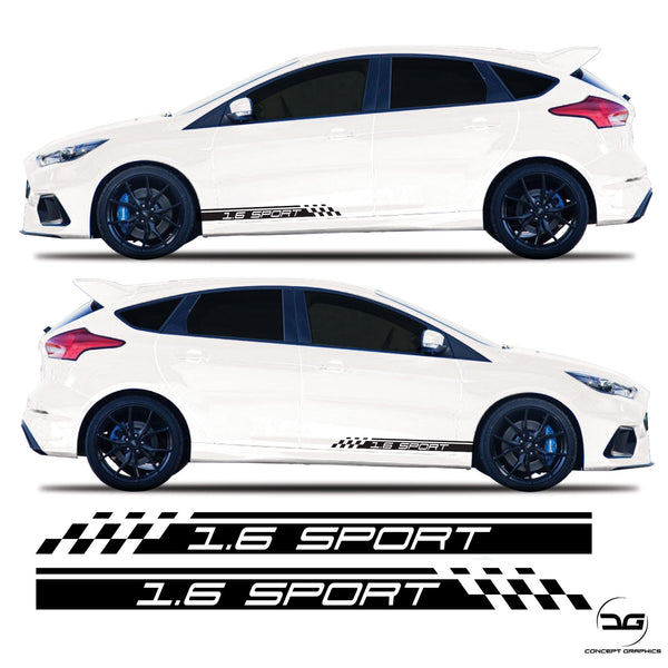 Ford Focus 1.6 Sport Racing Side stripes