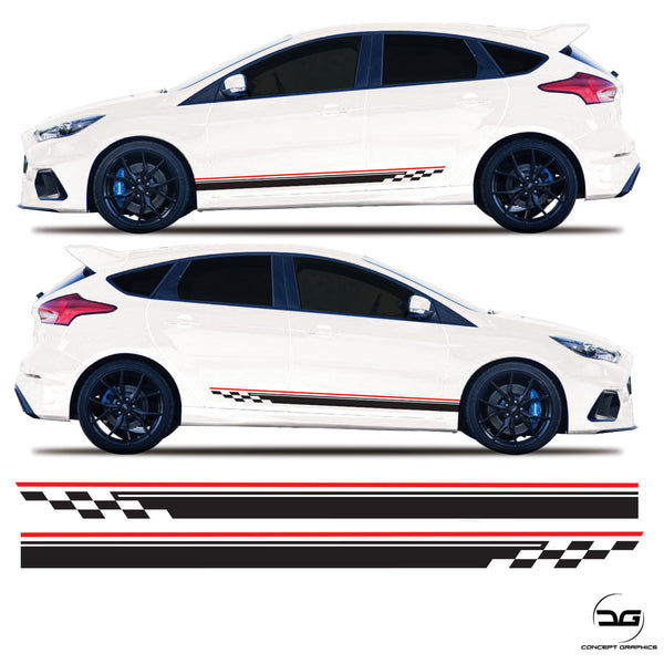 Ford Focus Mk3 RS ST Racing Stripes Graphics Stickers