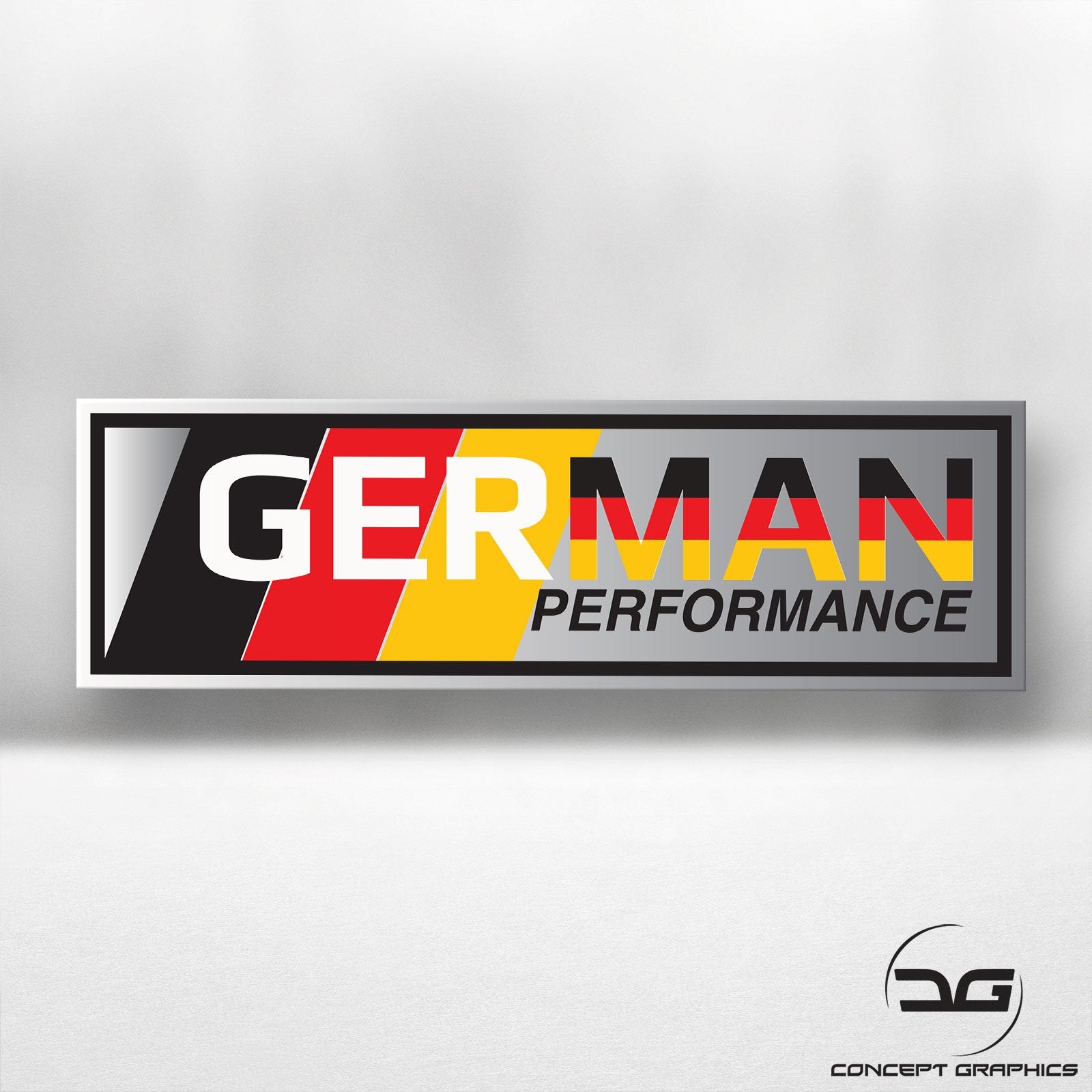 German Performance Euro Car Vinyl Decal Sticker | Concept Graphics