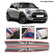 Union Jack Bonnet Stripe Decals Fits Mini Cooper F56 F55 Bubble Free Exact Fit