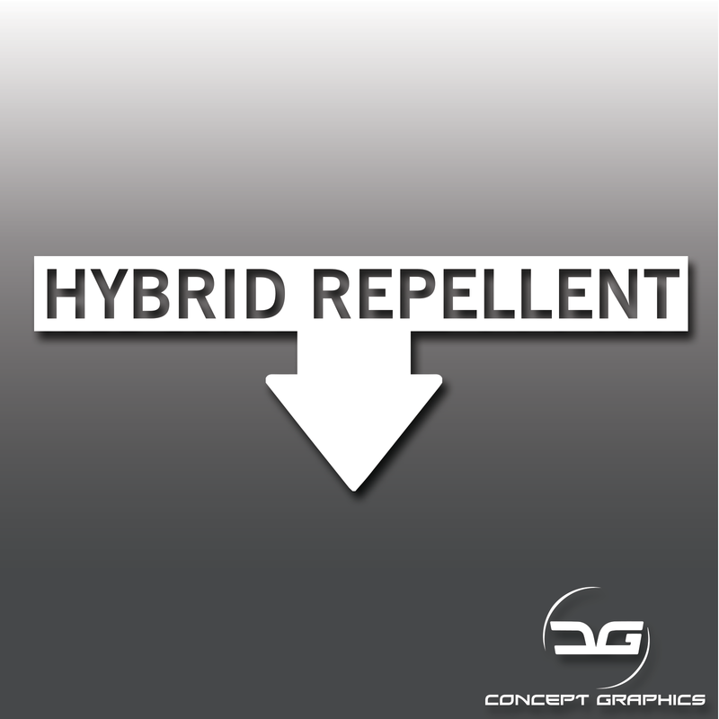 Hybrid Repellent Funny Car Exhaust Vinyl Decal Sticker