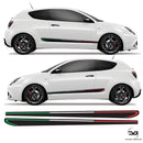Alfa Romeo Italian Flag Racing Stripes Mito