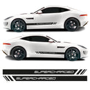 Supercharged Side Stripe Vinyl Decal Sticker Graphics Kit compatible with Jaguar F-Type Models